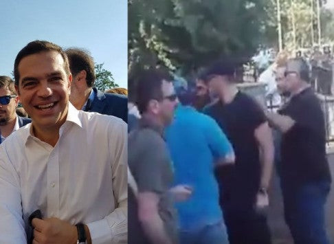 Υπό πολιορκία ο Α.Τσίπρας: Άγρια επεισόδια και ξύλο αστυνομικών – συγκεντρωμένων